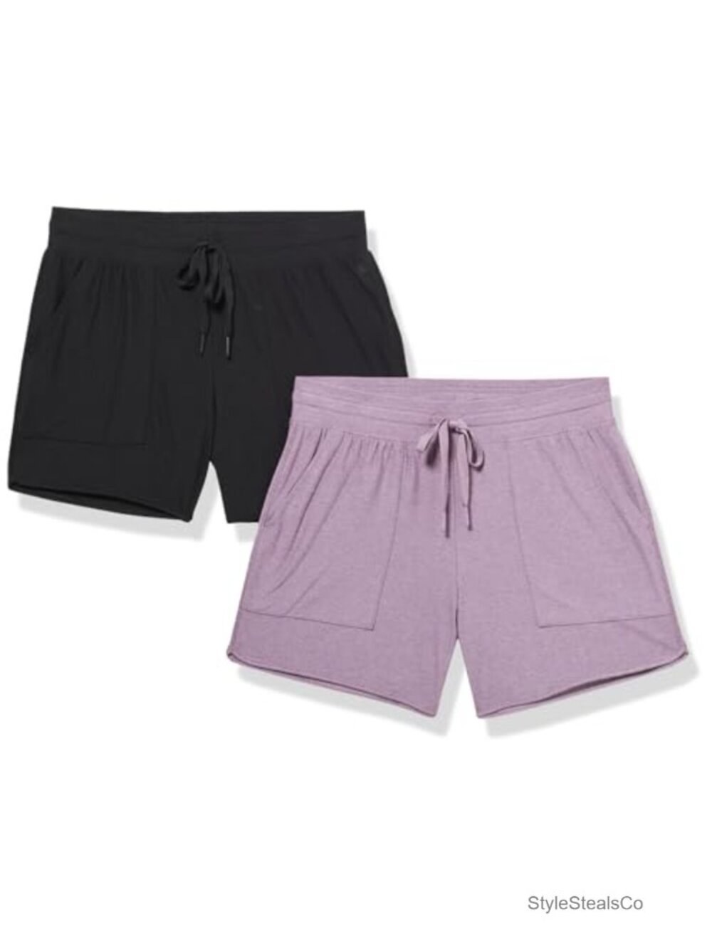 2 Pack Women's Athletic Shorts with Pockets